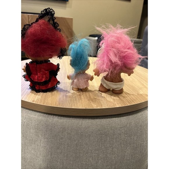 lot of 3 vintage 1 russ , 1 Dam , 1 ITB troll dolls - Picture 4 of 13